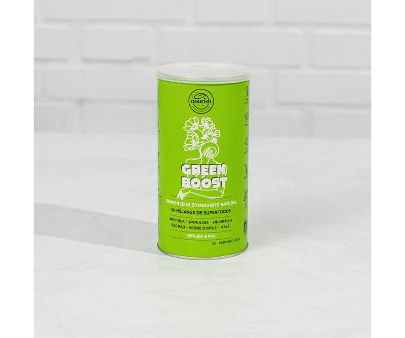 Green Boost 100% Bio - Spiruline, Moringa, Chlorella, Herbe d'orge & Kale - E-picerie Fine